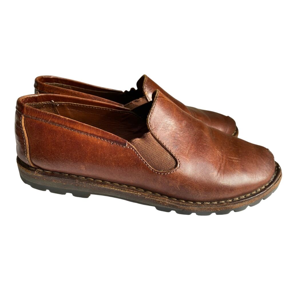 Cole Haan Country Cognac Split Toe Leather Loafers Women's 7.5 N F0925